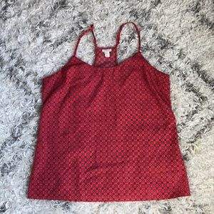 JCrew crepe racerback tank top